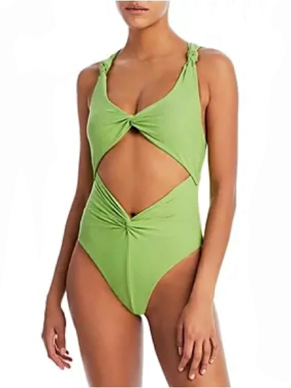 Andrea Iyamah Rora One Piece Swimsuit Green